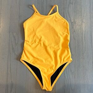 Yellow One-Piece Swimsuit